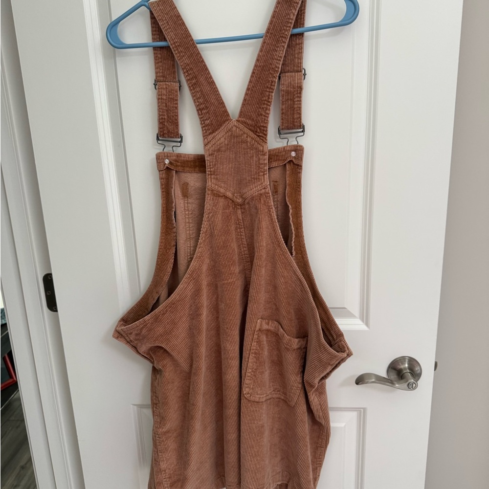True Craft Tan Corduroy Overalls - Picture 3 of 8